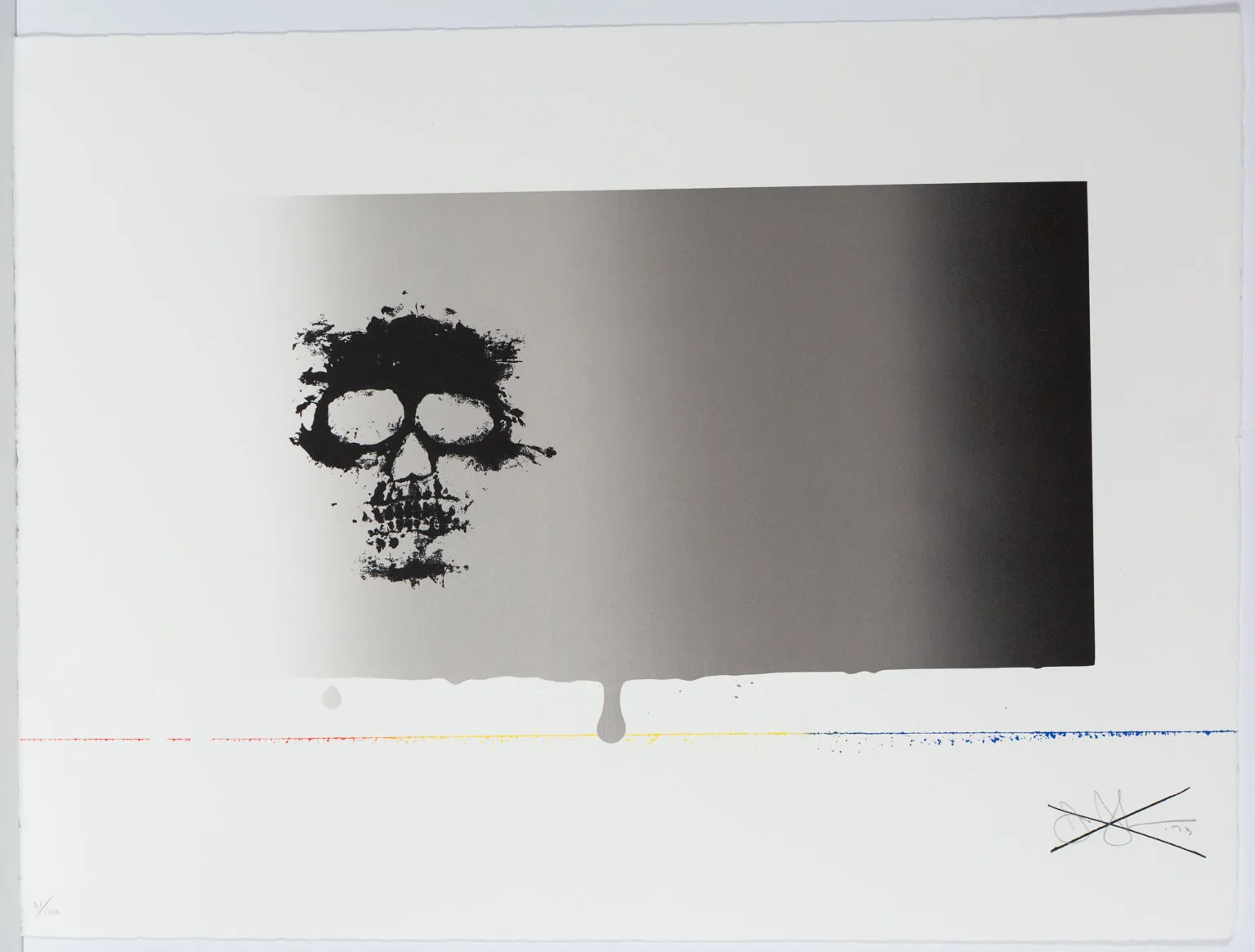 JASPER JOHNS "SKULL" SCREENPRINT, 1973