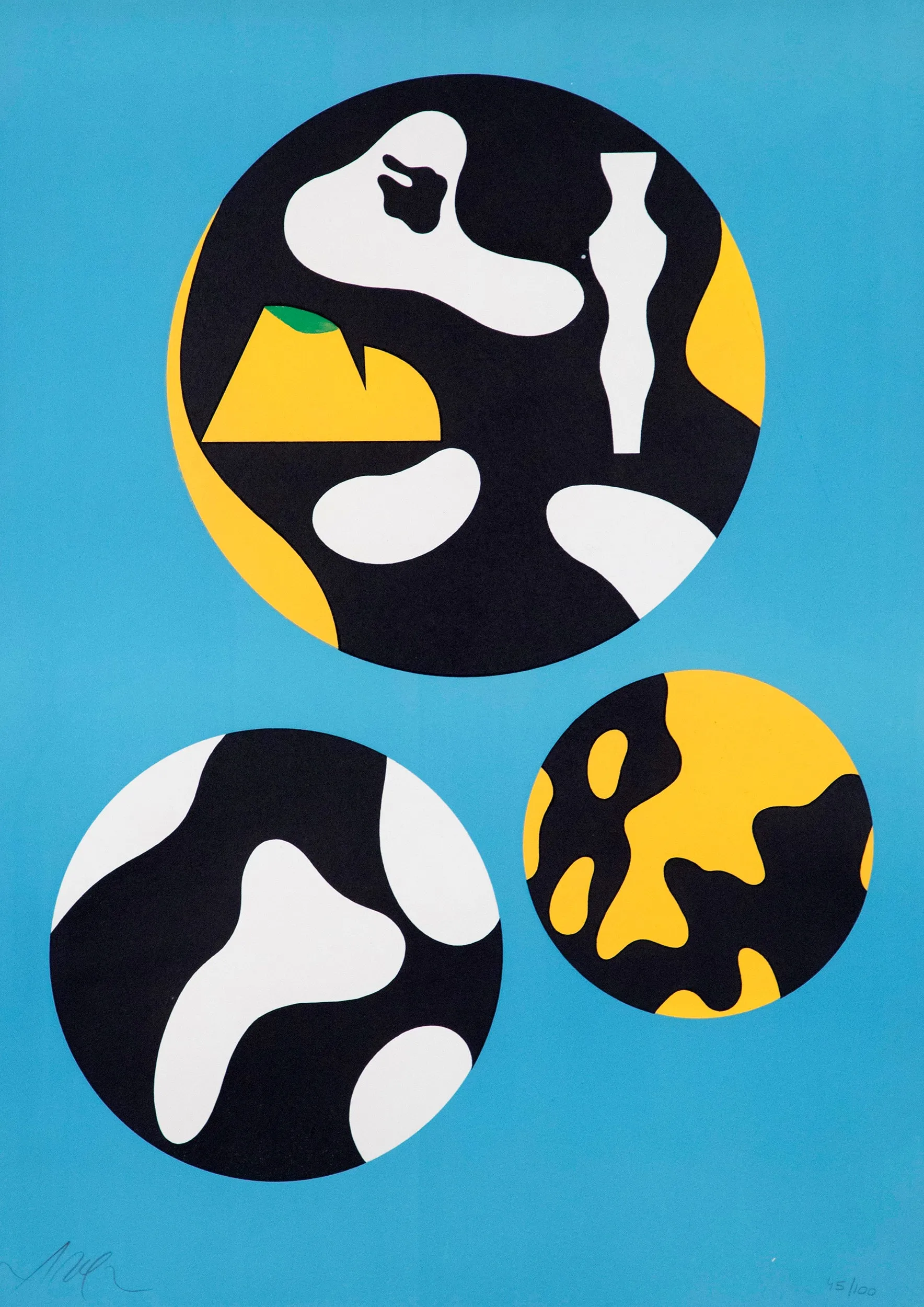 JEAN ARP "DE LA FAMILLE DES ÉTOILES" LITHOGRAPH, 1965