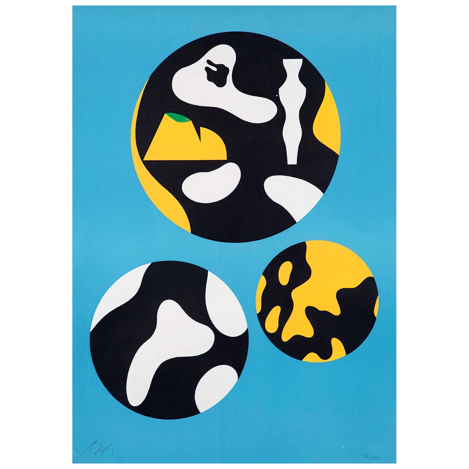 JEAN ARP "DE LA FAMILLE DES ÉTOILES" LITHOGRAPH, 1965