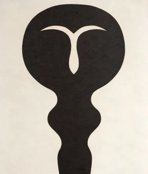 JEAN ARP "IDOLE" WOODCUT, 1961