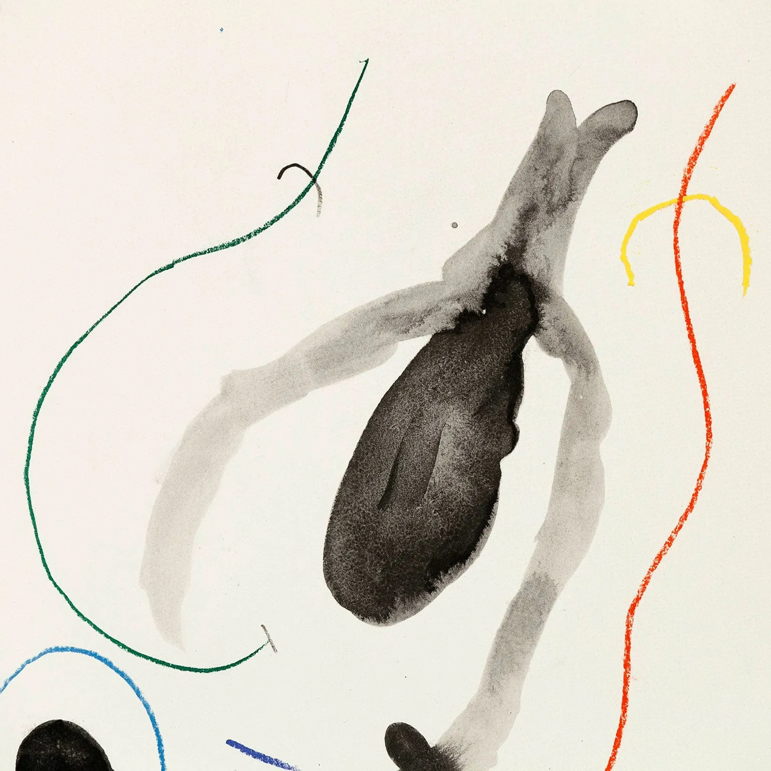 JOAN MIRO "QUELQUES FLEURS #14 IONESCO" LITHOGRAPH, 1964