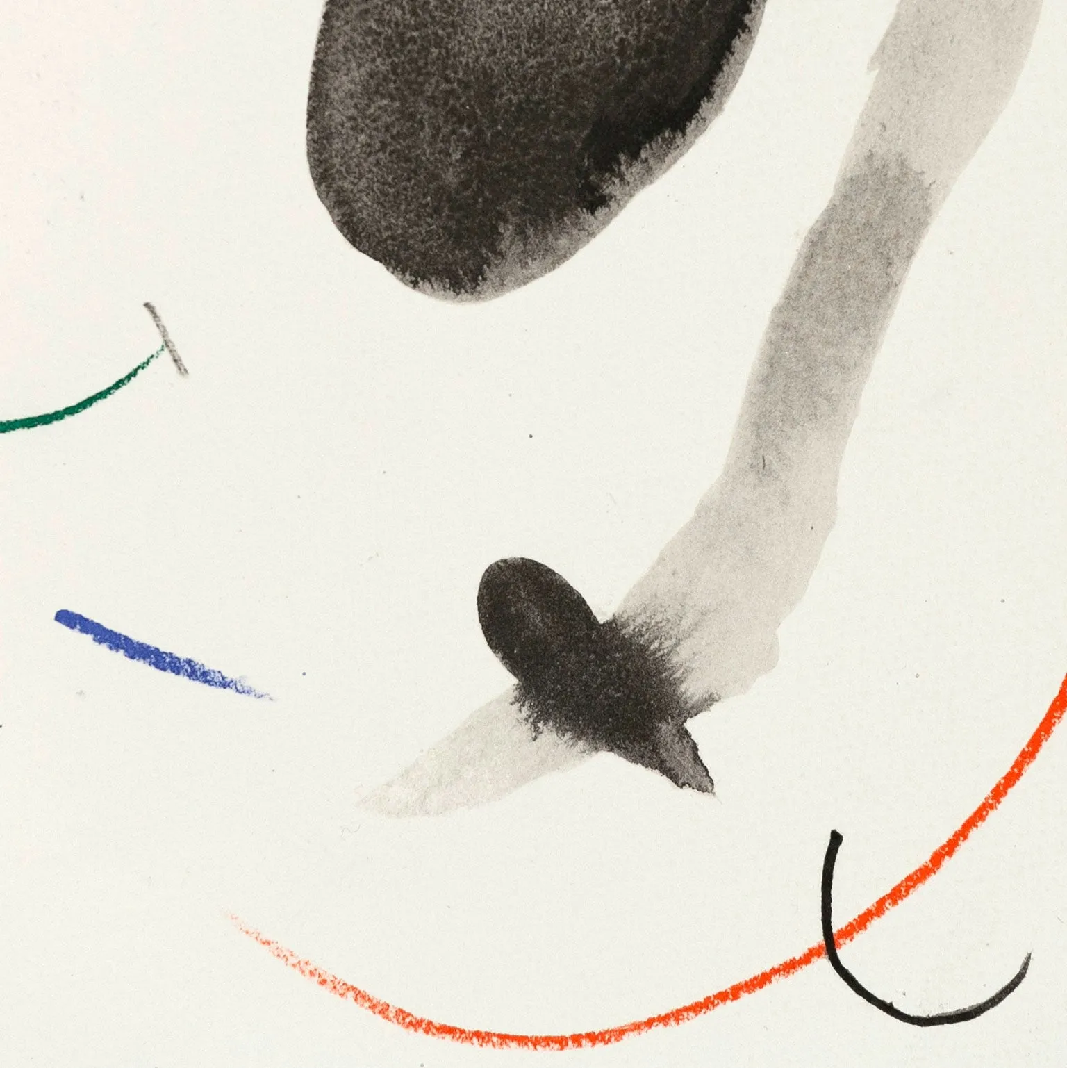JOAN MIRO "QUELQUES FLEURS #14 IONESCO" LITHOGRAPH, 1964