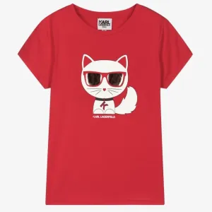 Karl Lagerfeld - Choupette T Shirt - Red