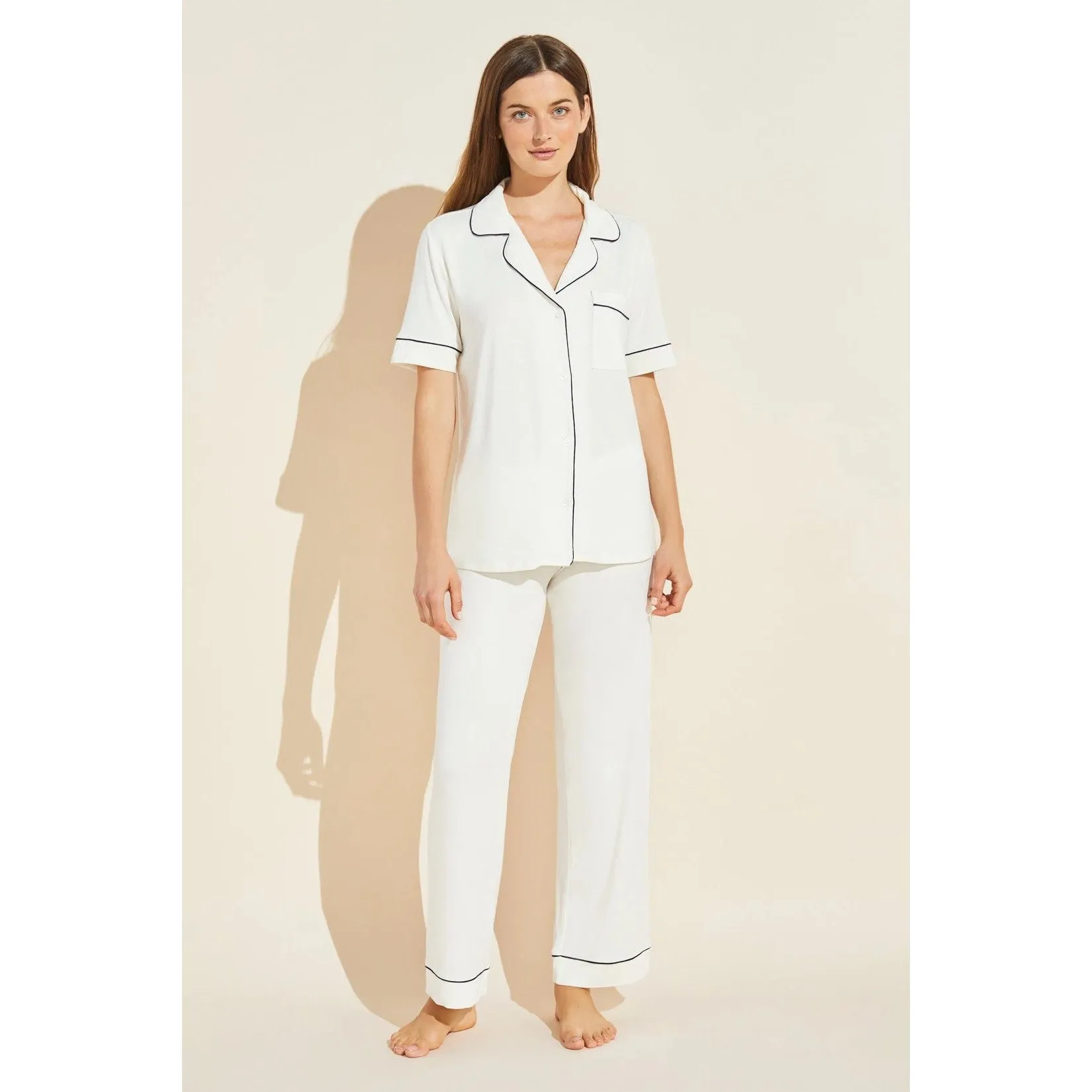 KASSATEX Ebergy Short Sleeve & Long Pants PJ Set