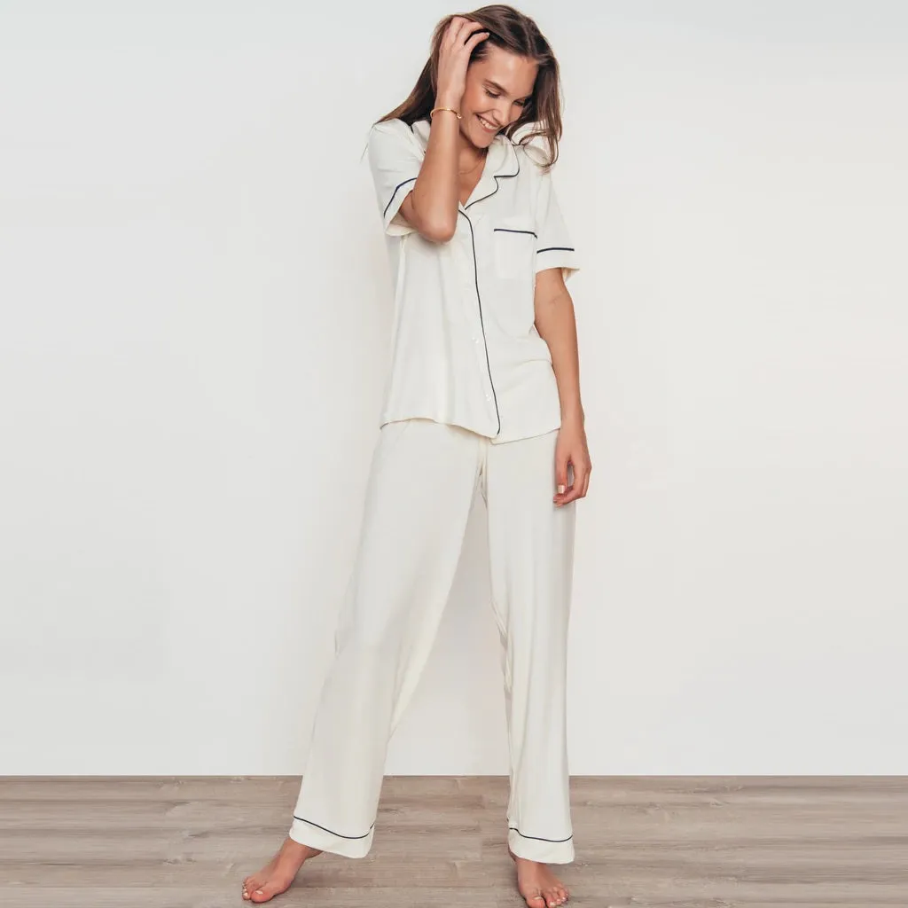 KASSATEX Ebergy Short Sleeve & Long Pants PJ Set