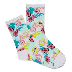 K.Bell Women's Tropical Floral Crew Sock