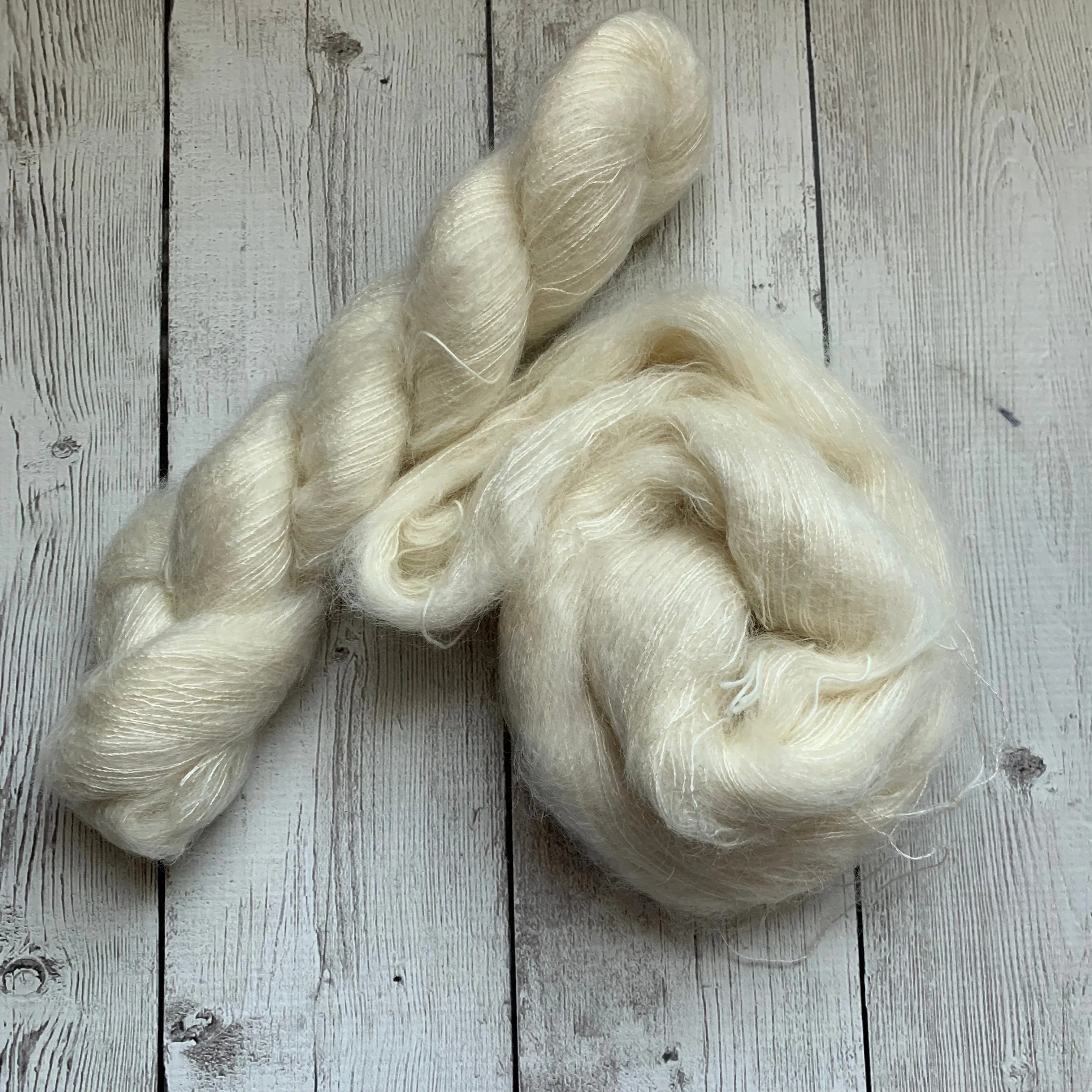 Lace - UNDYED -Mohair/Silk 459 yds RTS