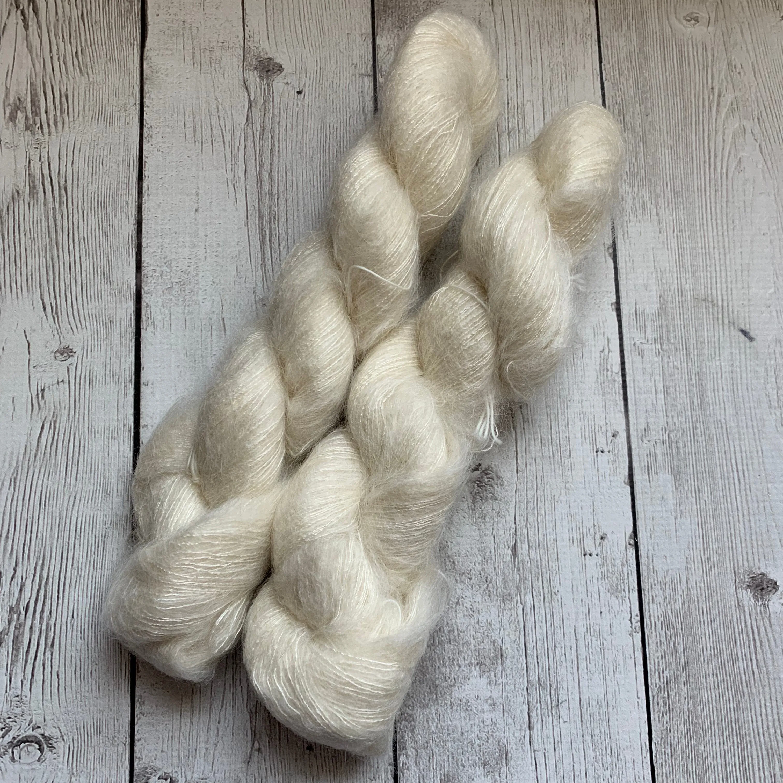 Lace - UNDYED -Mohair/Silk 459 yds RTS