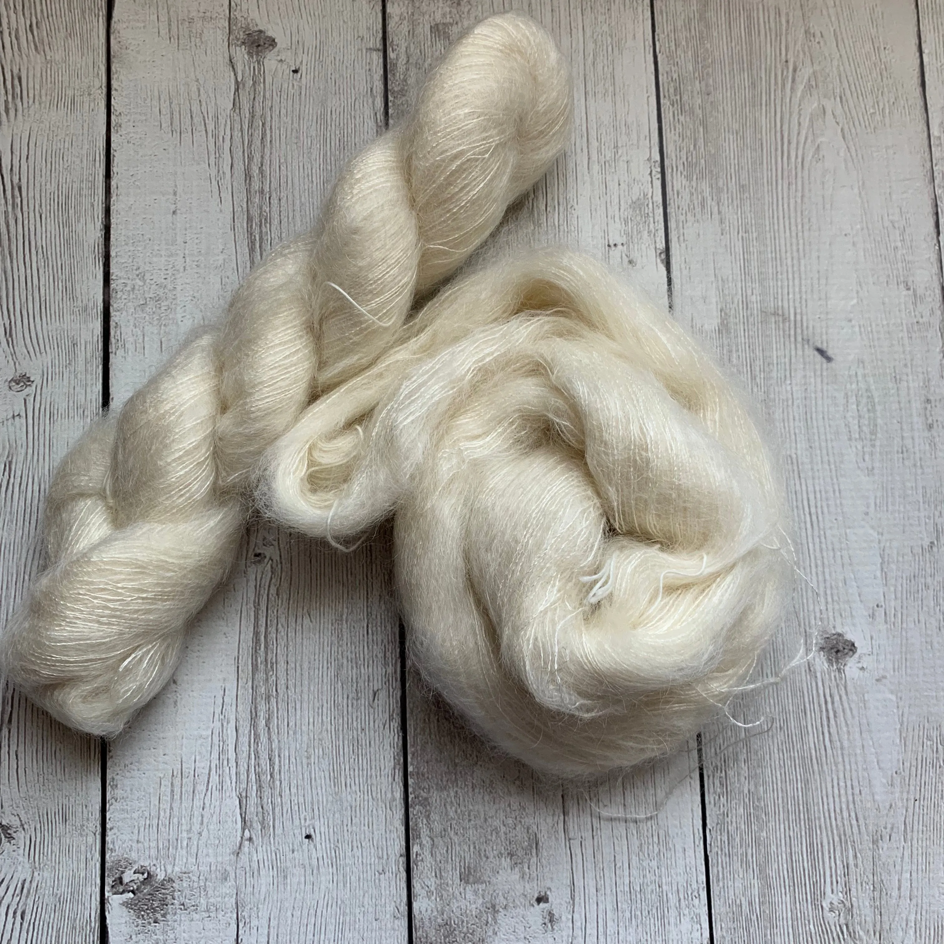 Lace - UNDYED -Mohair/Silk 459 yds RTS