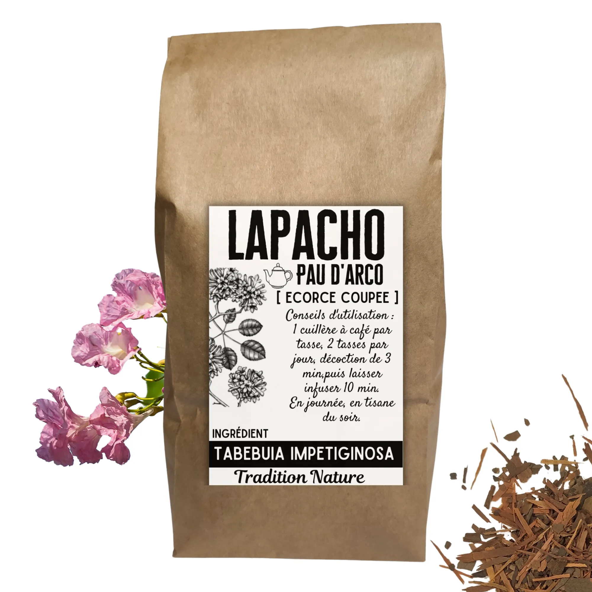 Lapacho - écorce coupée
