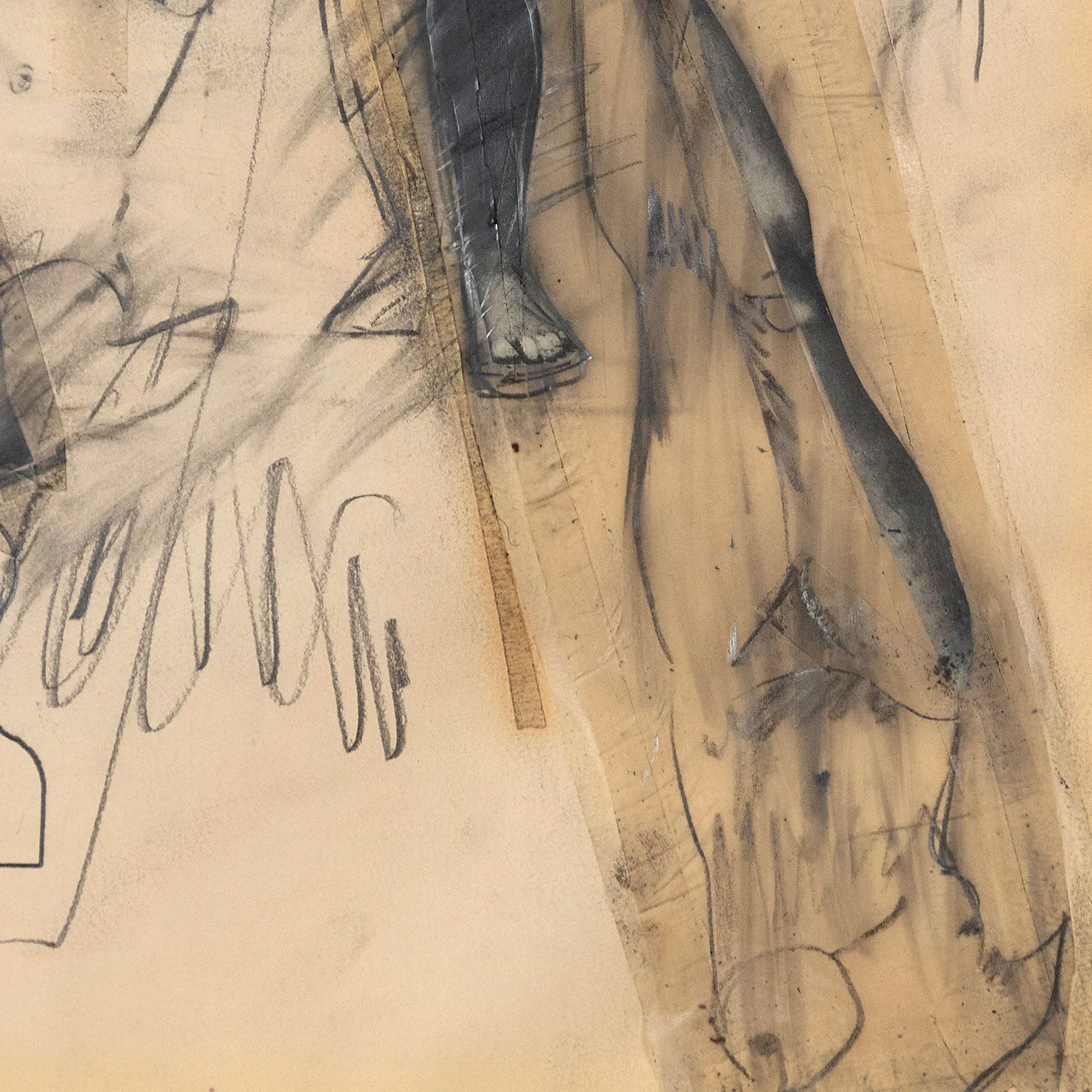 LARRY RIVERS "VENUS" PENCIL COLLAGE, 1962