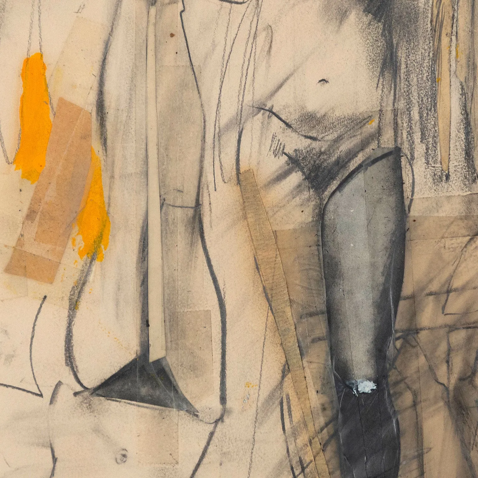 LARRY RIVERS "VENUS" PENCIL COLLAGE, 1962