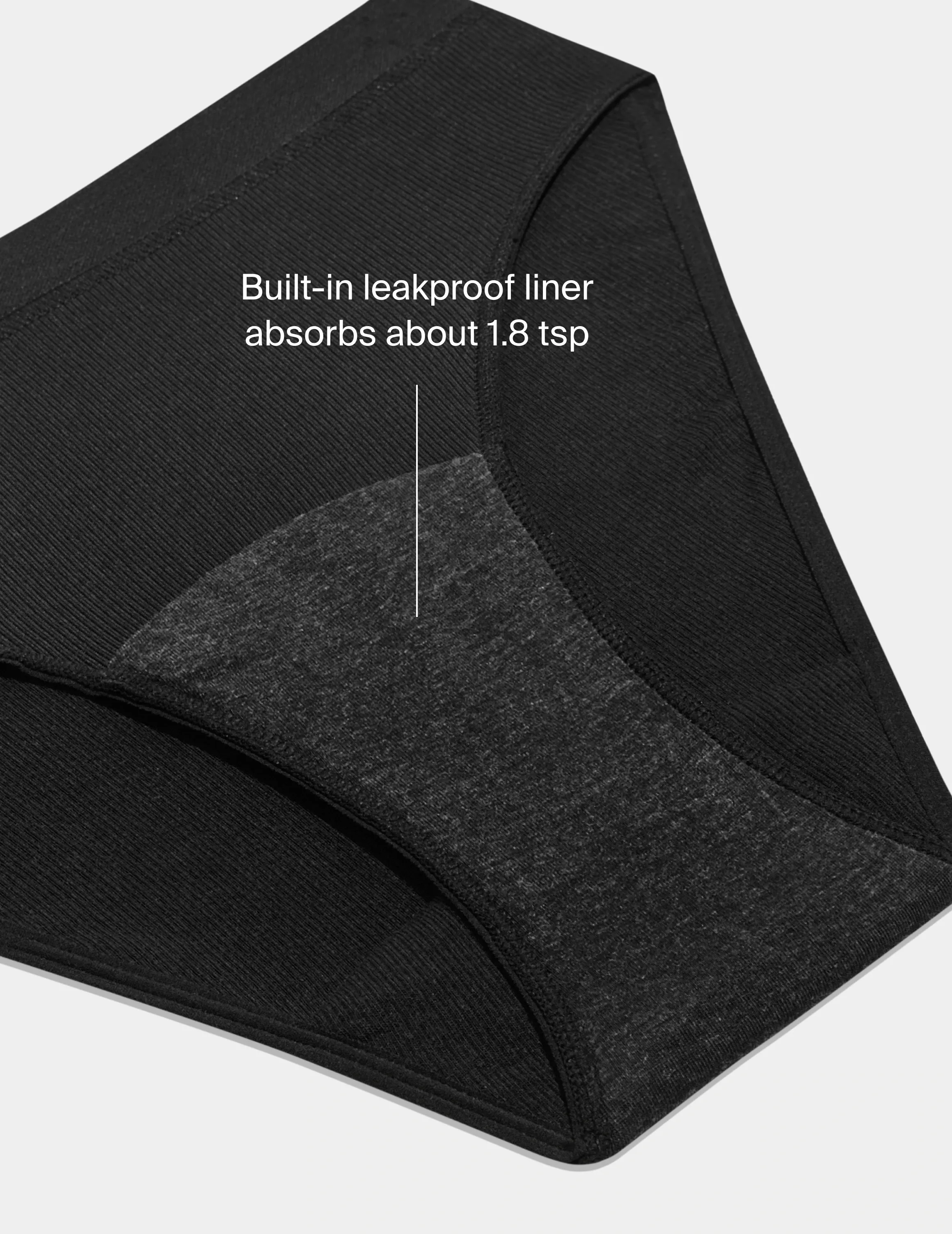 Leakproof Logo Rib Modal French Cut