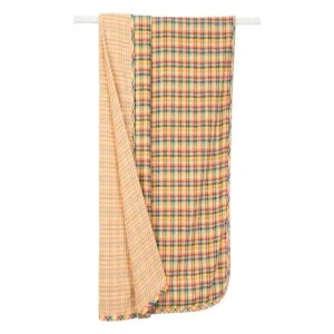 Lifetime Blanket (Toddler Blanket) - Gold Safari Gingham