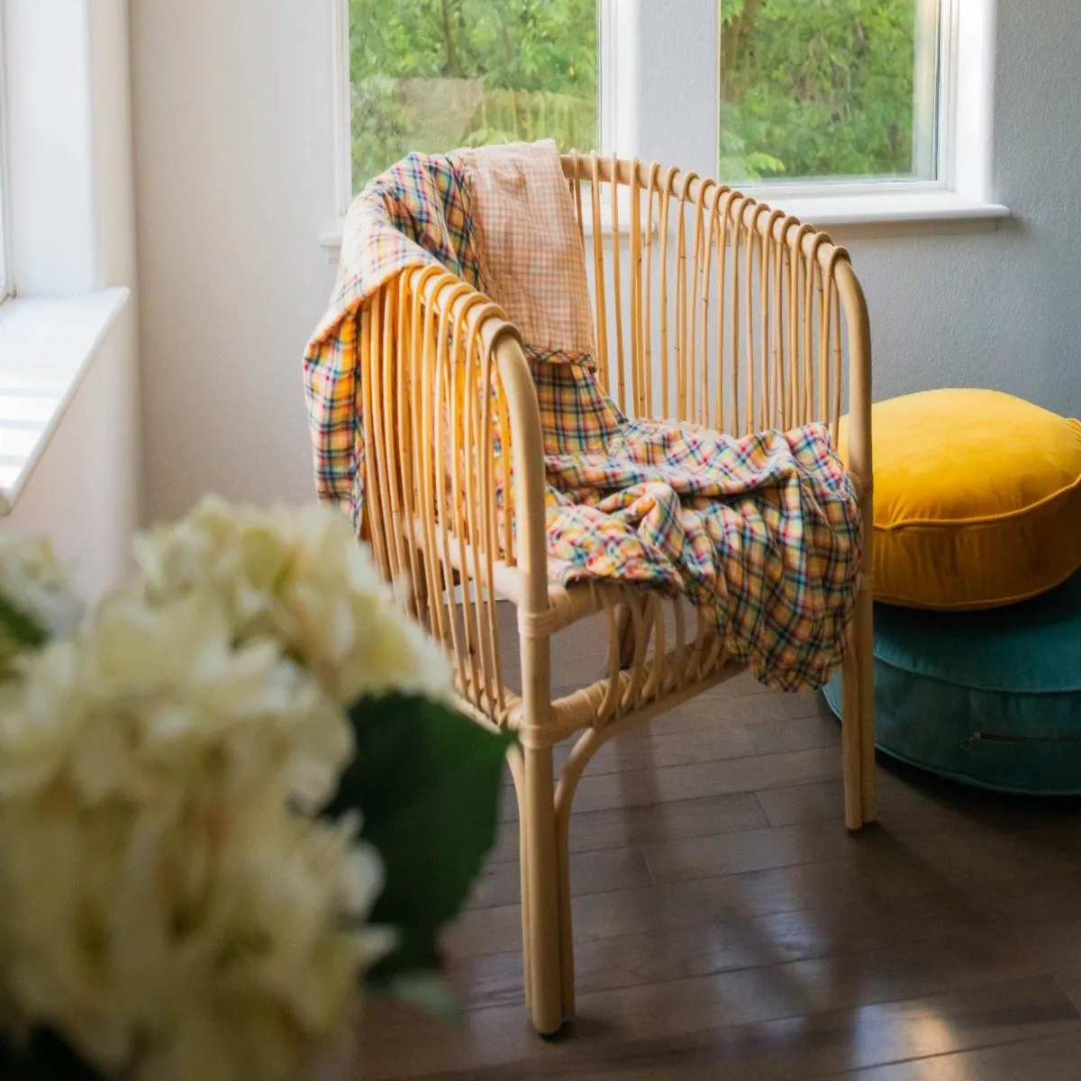 Lifetime Blanket (Toddler Blanket) - Gold Safari Gingham