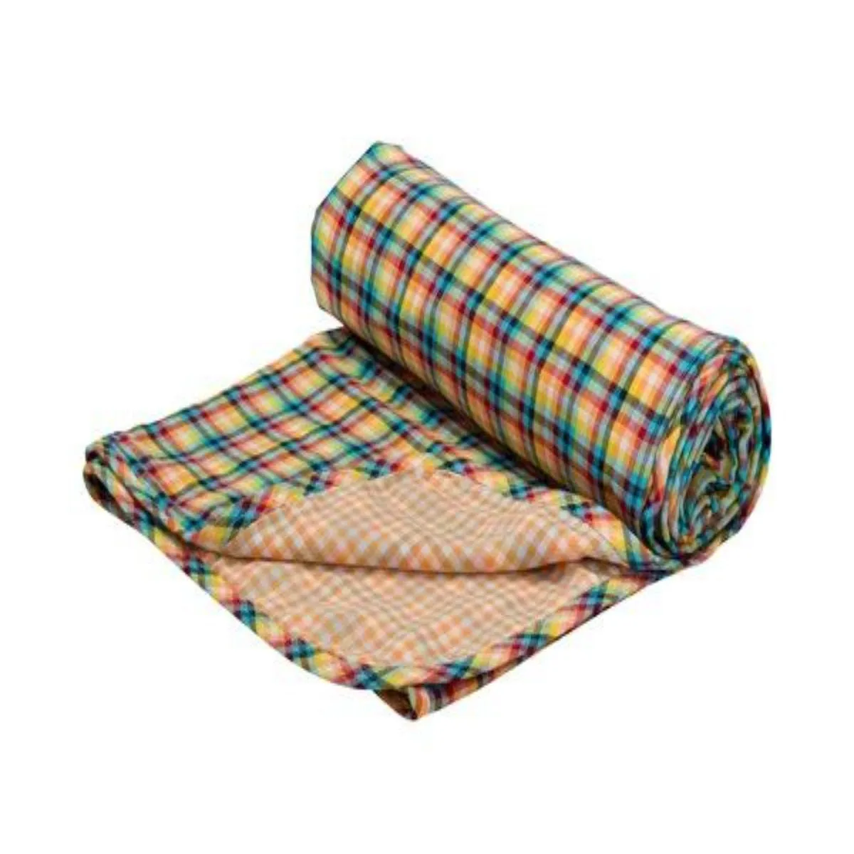 Lifetime Blanket (Toddler Blanket) - Gold Safari Gingham