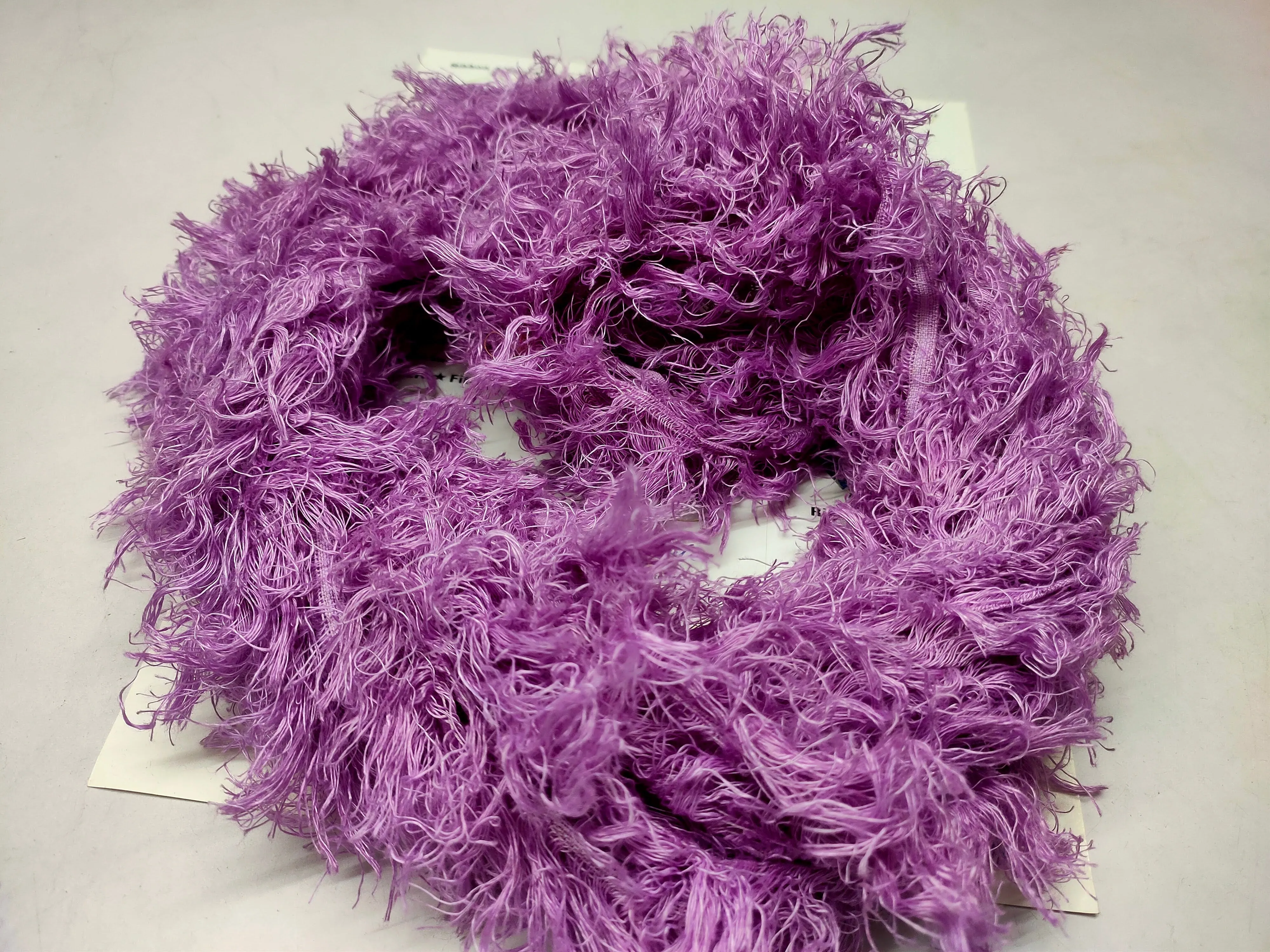 Linen Fuzzy Ribbon - Purple
