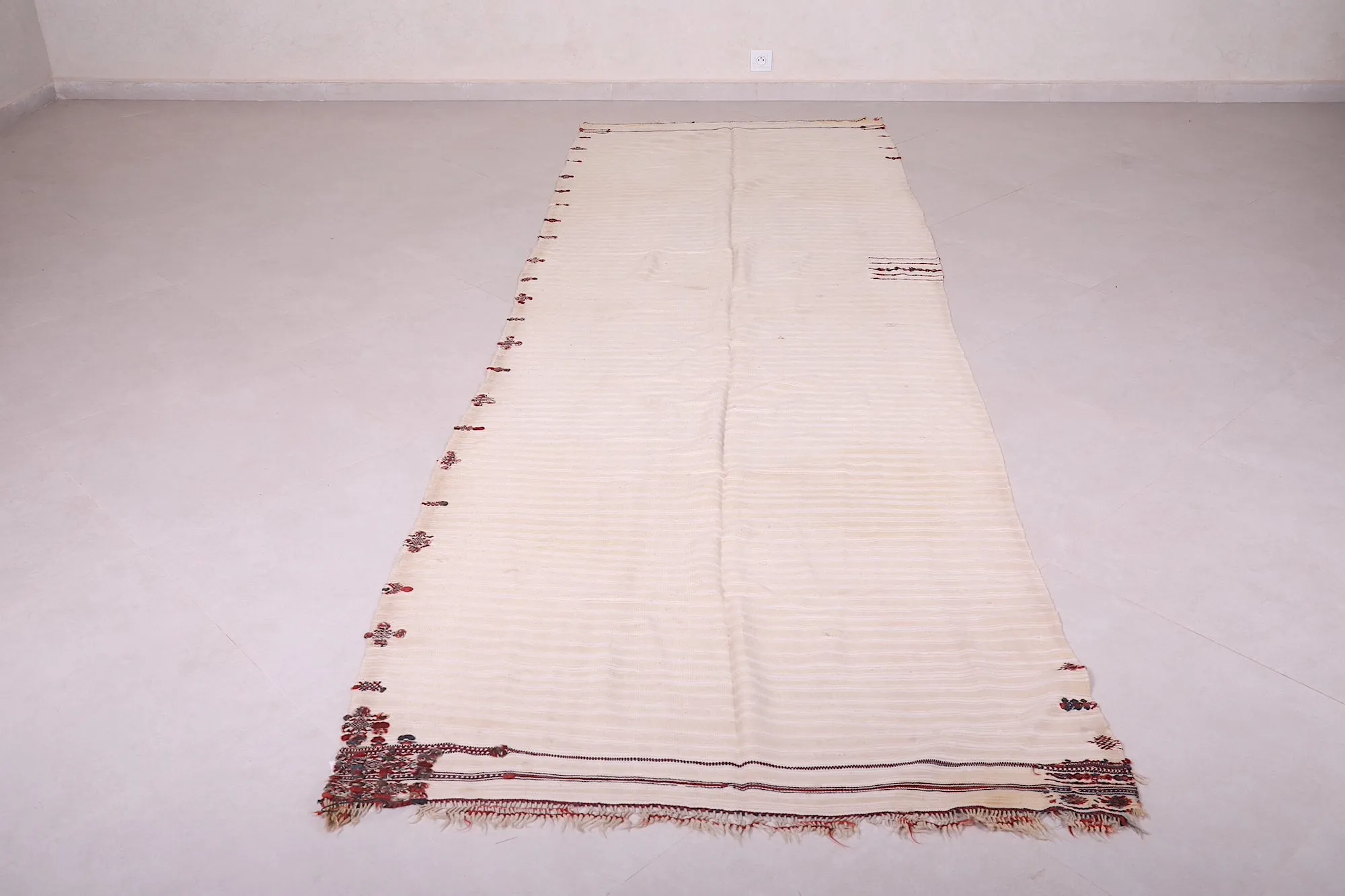 Long Flat Woven Moroccan Runner Rug 3.8 X 11.5 Feet – Artisan Handcrafted
