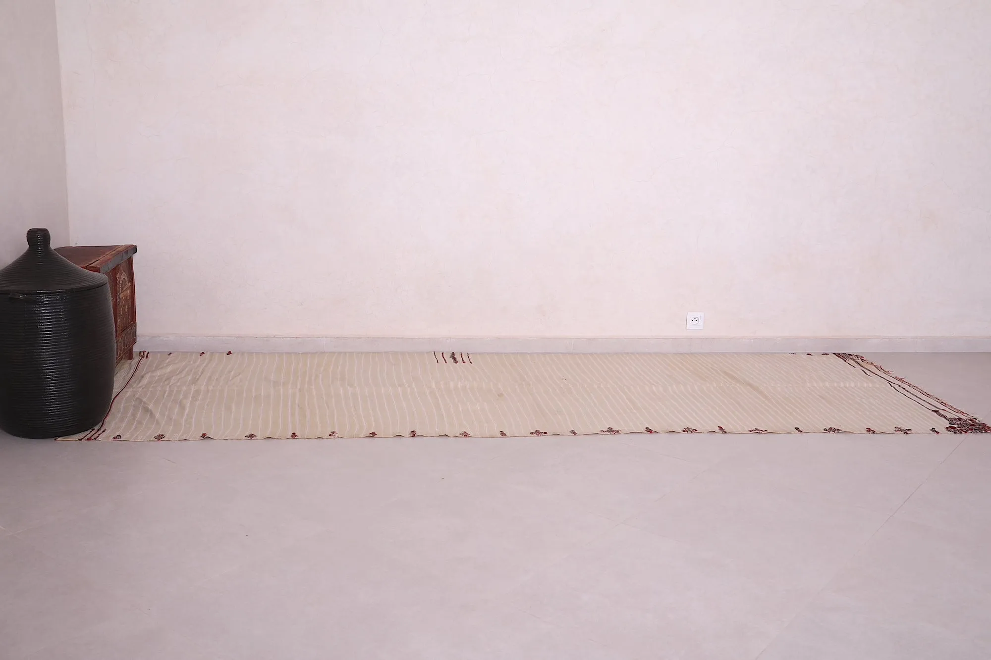 Long Flat Woven Moroccan Runner Rug 3.8 X 11.5 Feet – Artisan Handcrafted