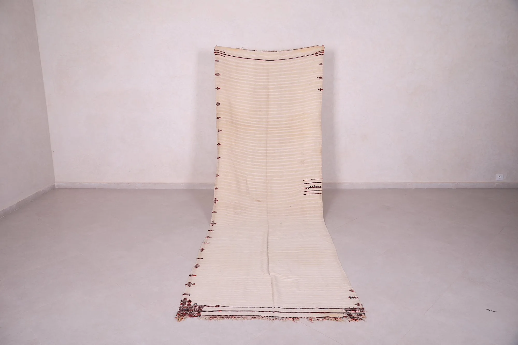 Long Flat Woven Moroccan Runner Rug 3.8 X 11.5 Feet – Artisan Handcrafted