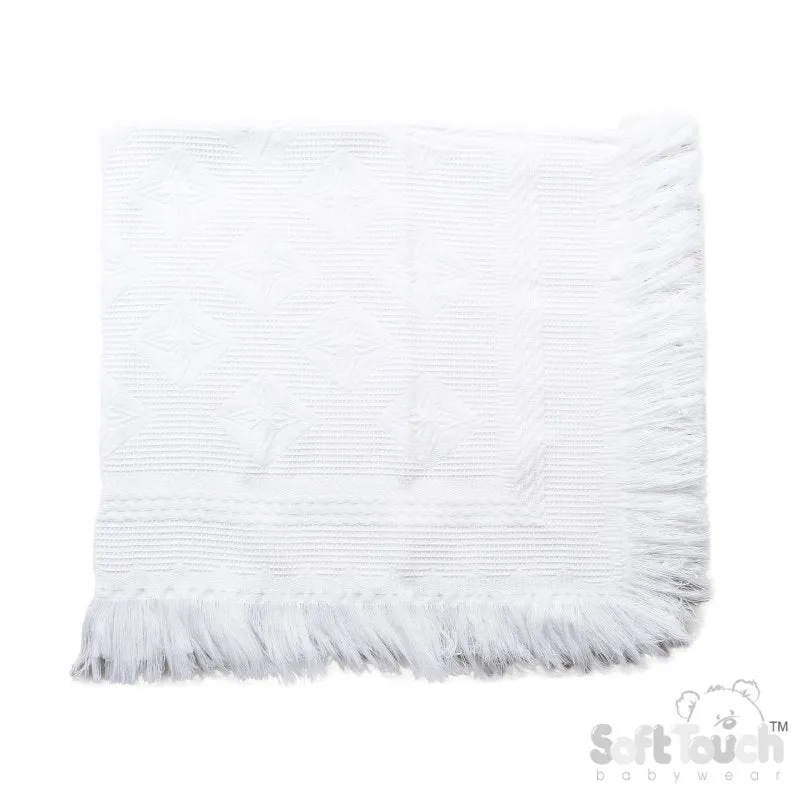 Luxury White Star Shawl (PK6) (122x122cm) SH52-W