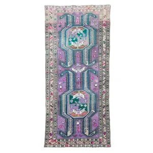 MA18 Handwoven Vintage Rug 3’8x10’7