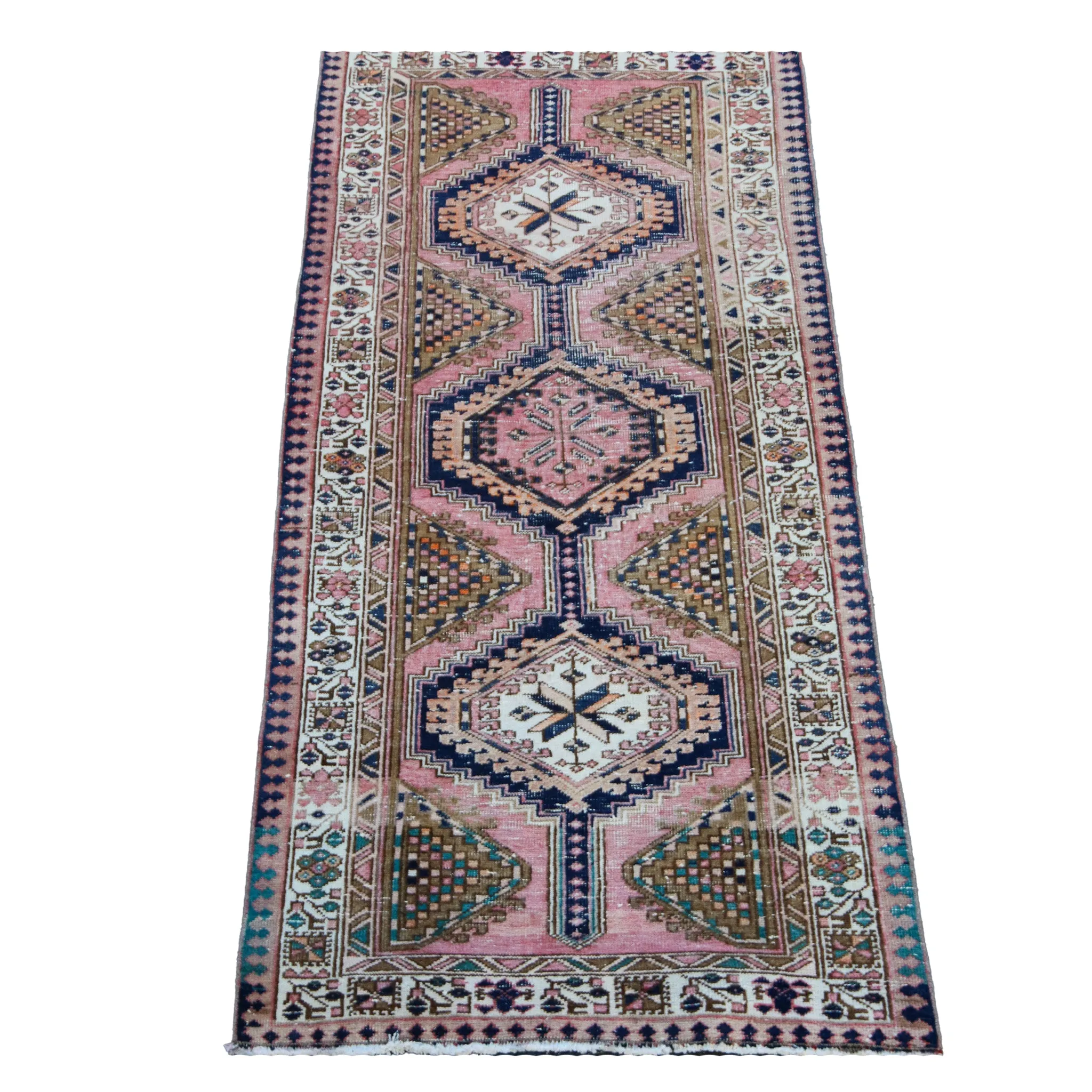 MA23 Handwoven Vintage Rug 3’2x7’4