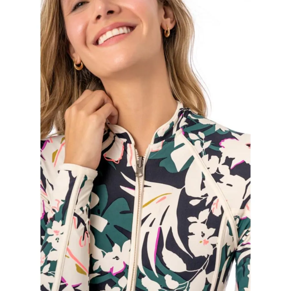 MAAJI TROPICAL LEAVES CARDI SURF ONE PIECE