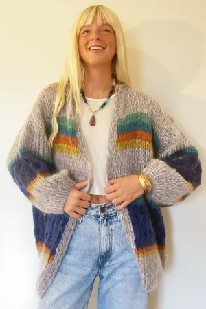 Maiami Stripes Galore Big Cardigan - Soft Fall