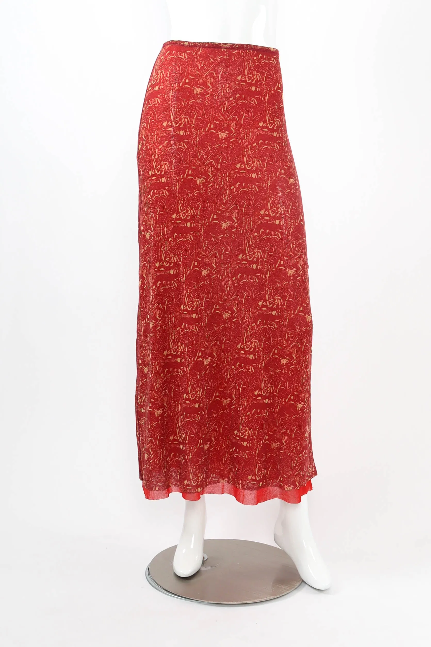 Maille Tropical Goddess Top & Skirt Set