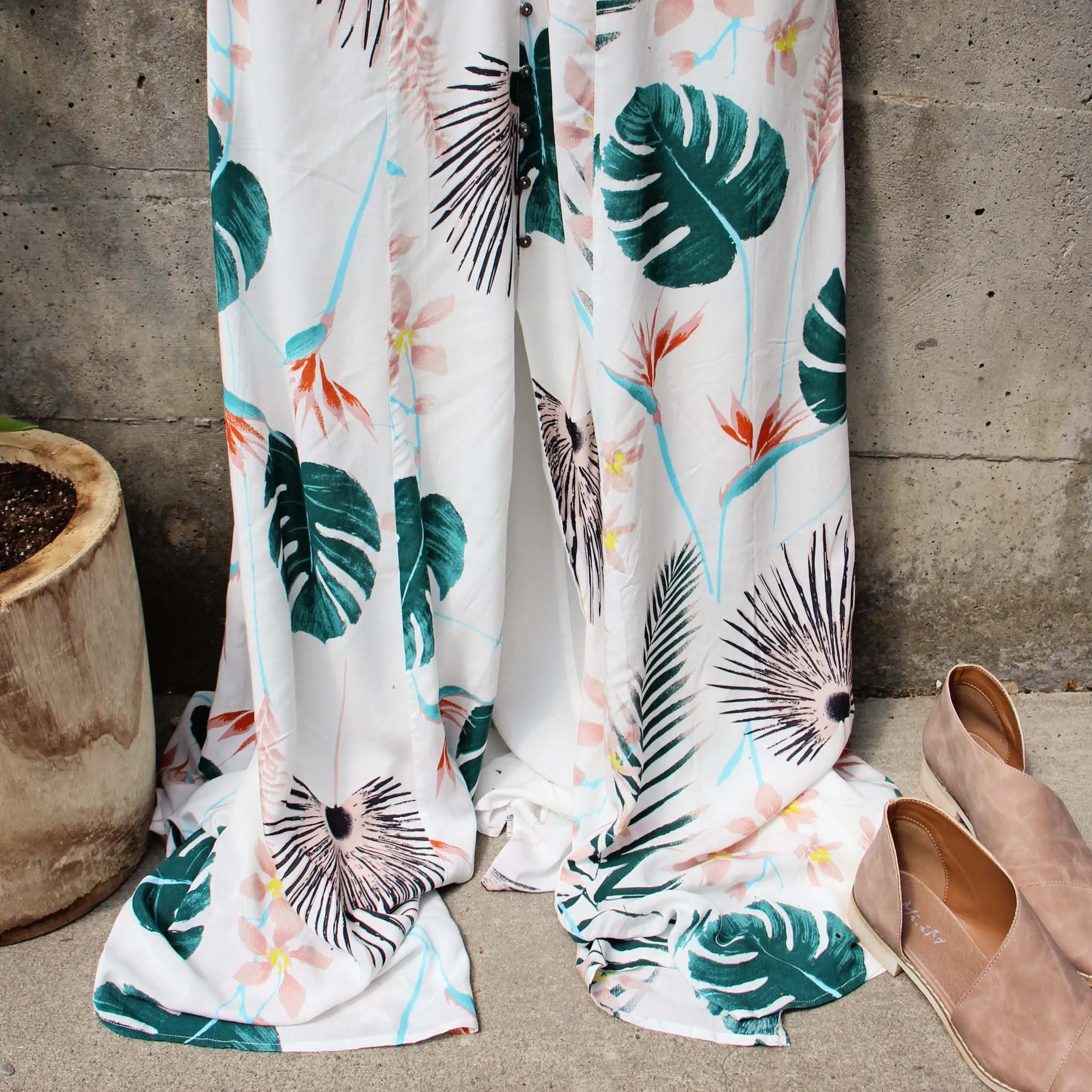 Maui Palm Maxi Dress