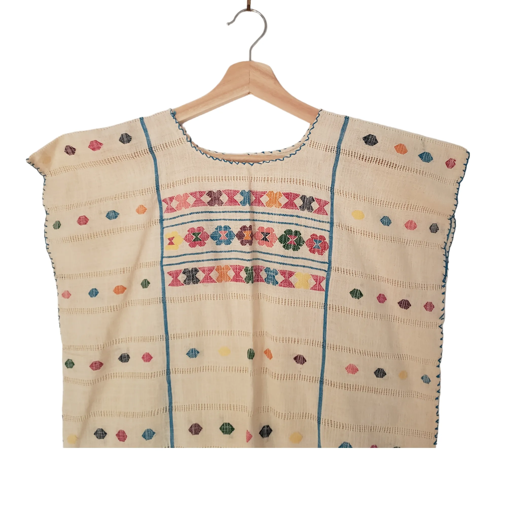 Mexican Woven Top Huipil Handmade