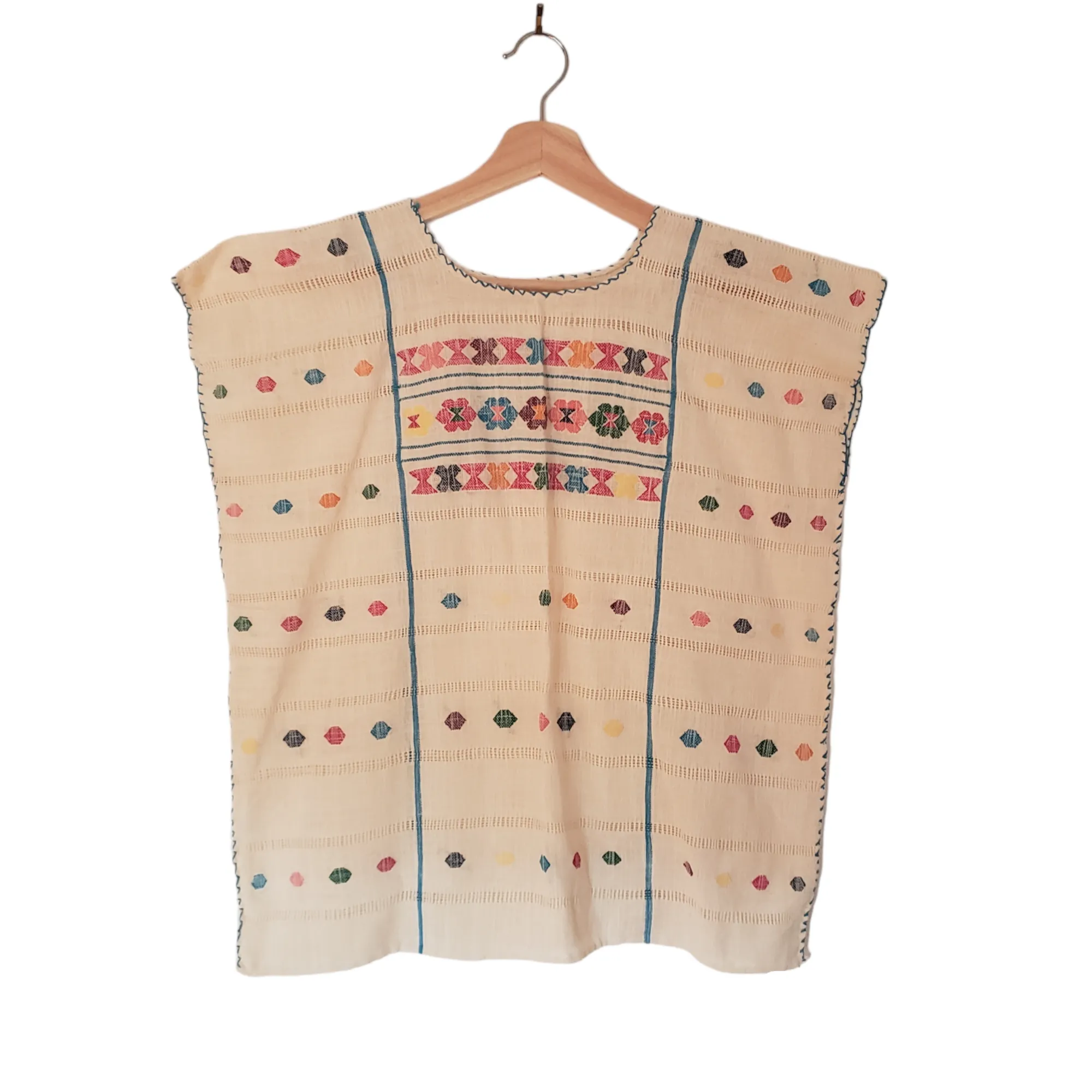 Mexican Woven Top Huipil Handmade