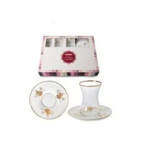 Middle Eastern Tea Glass Set | Set of 6