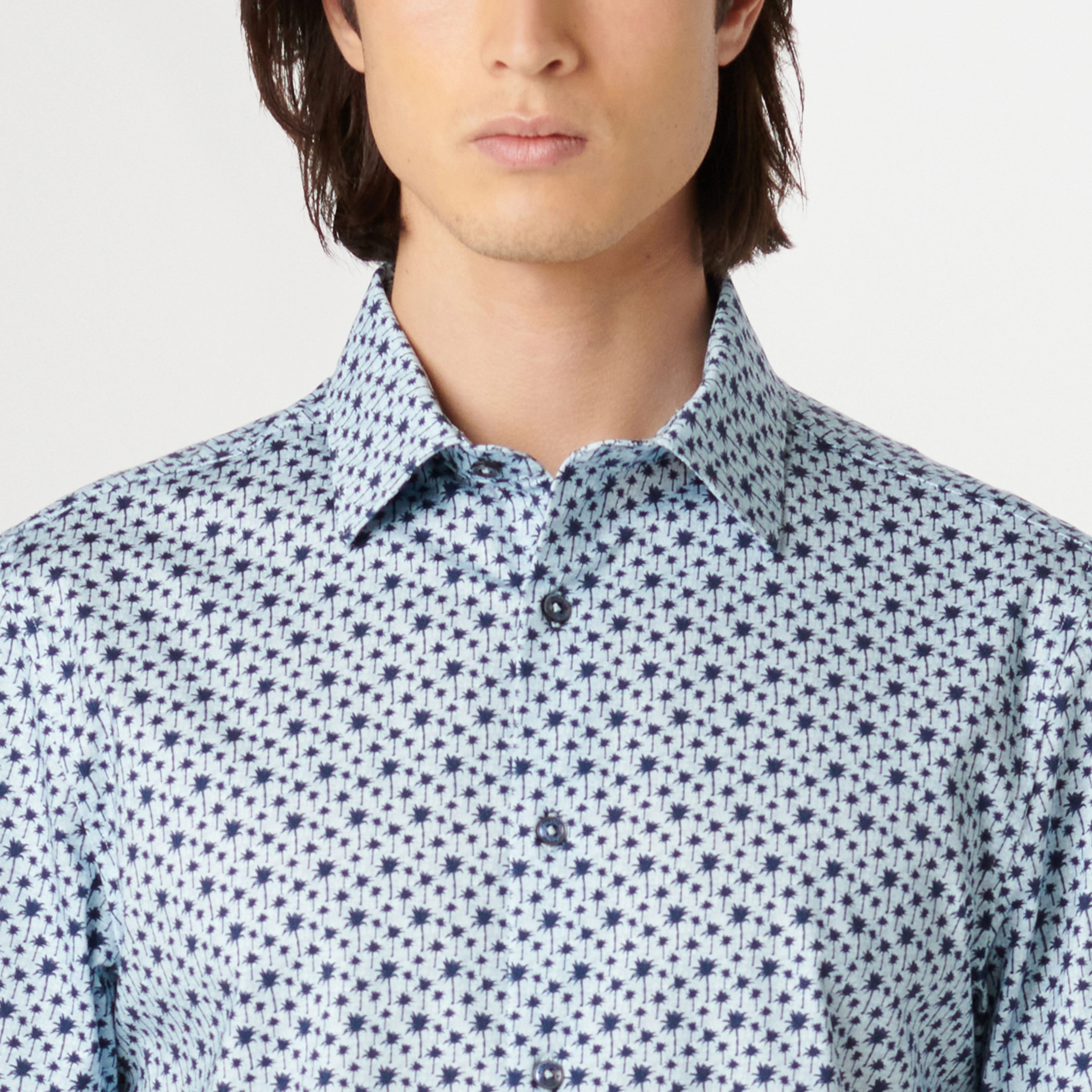 Miles Palm Tree OoohCotton Short Sleeve Shirt