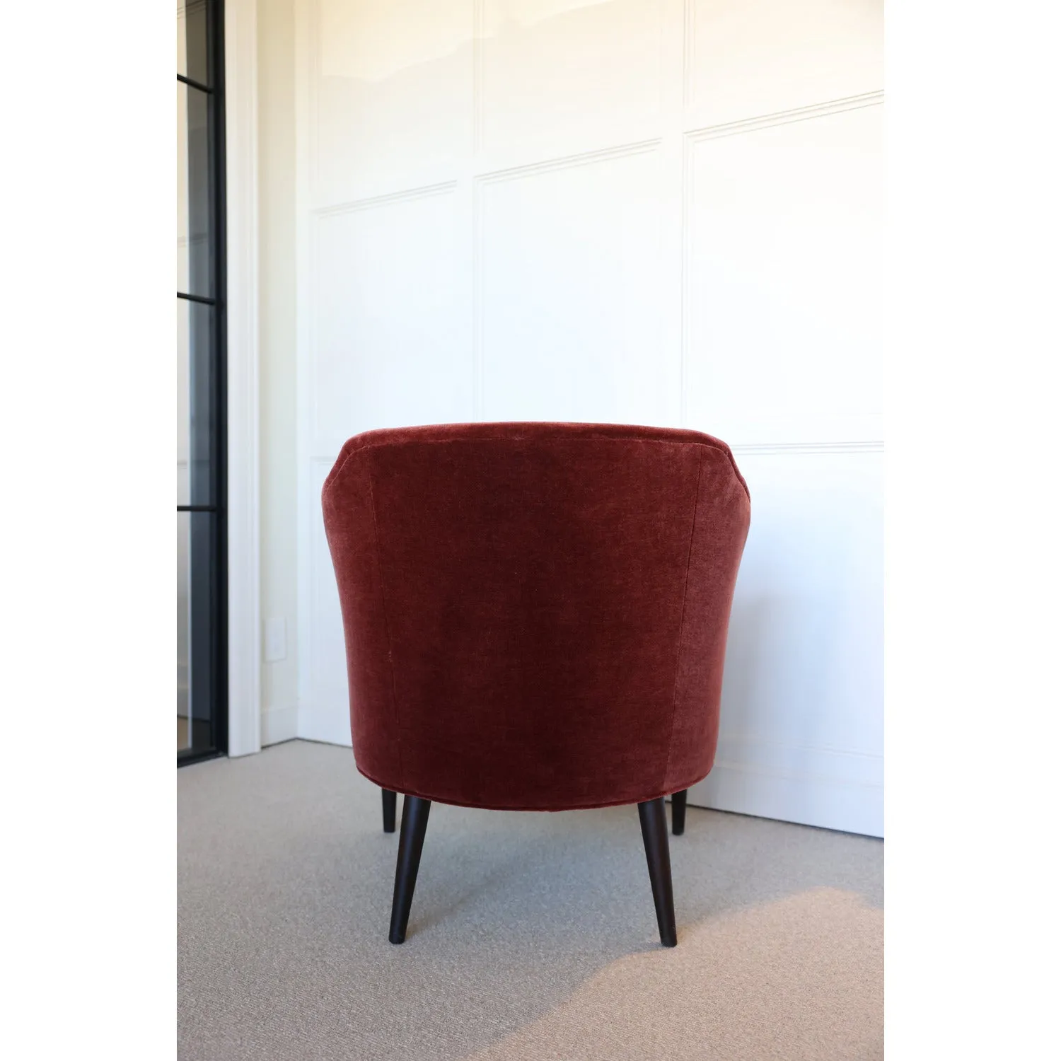 MILLBROOK CHAIR in Rootbeer Mohair