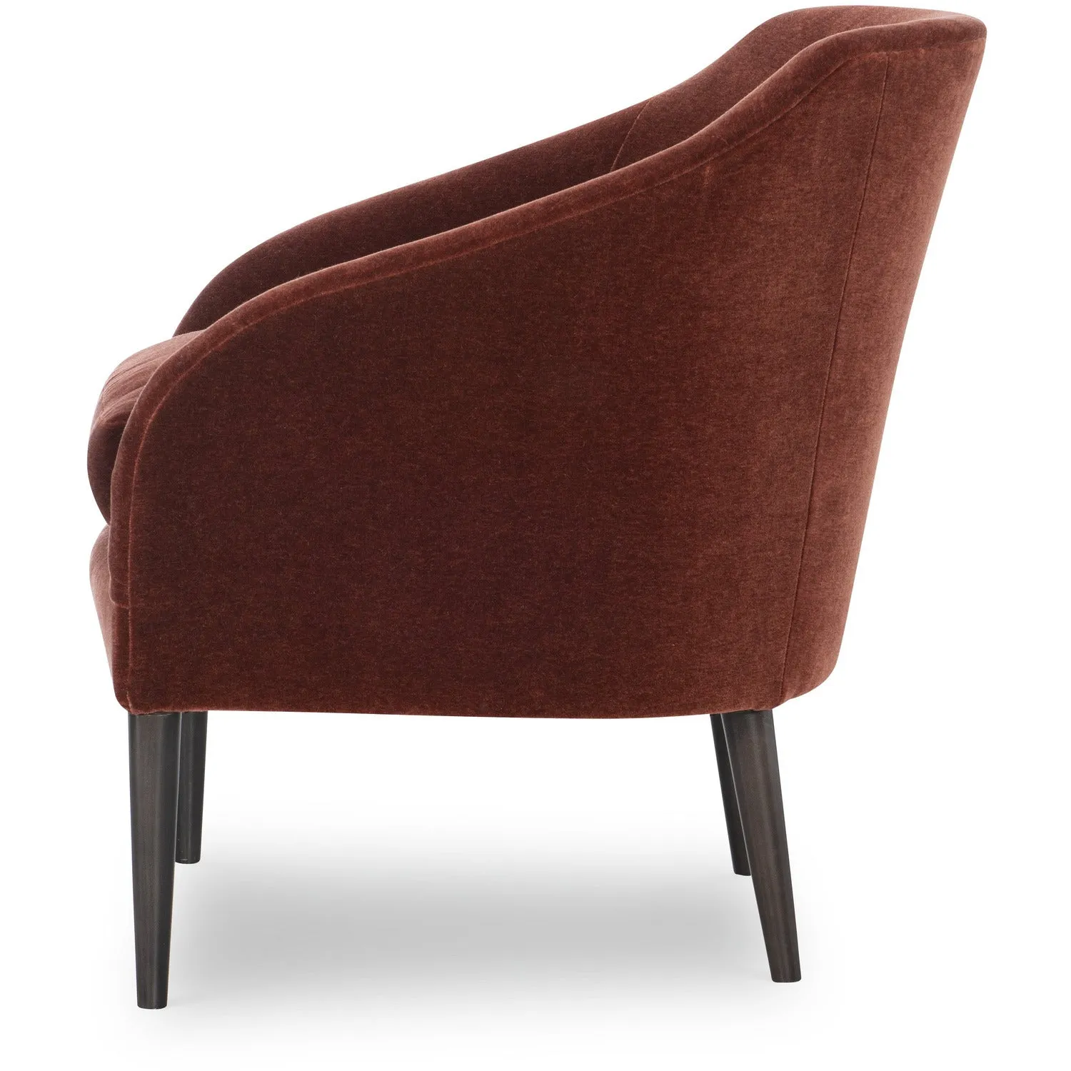 MILLBROOK CHAIR in Rootbeer Mohair