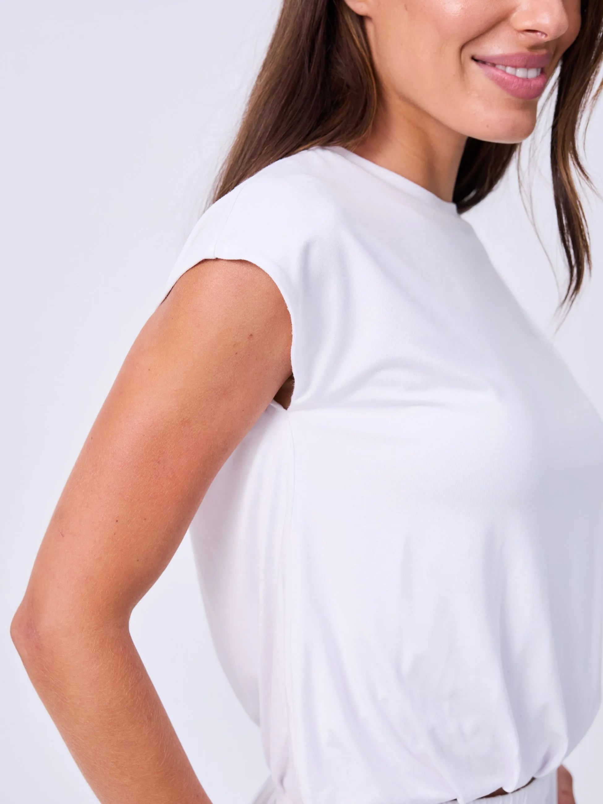 Modal Drift Top - White