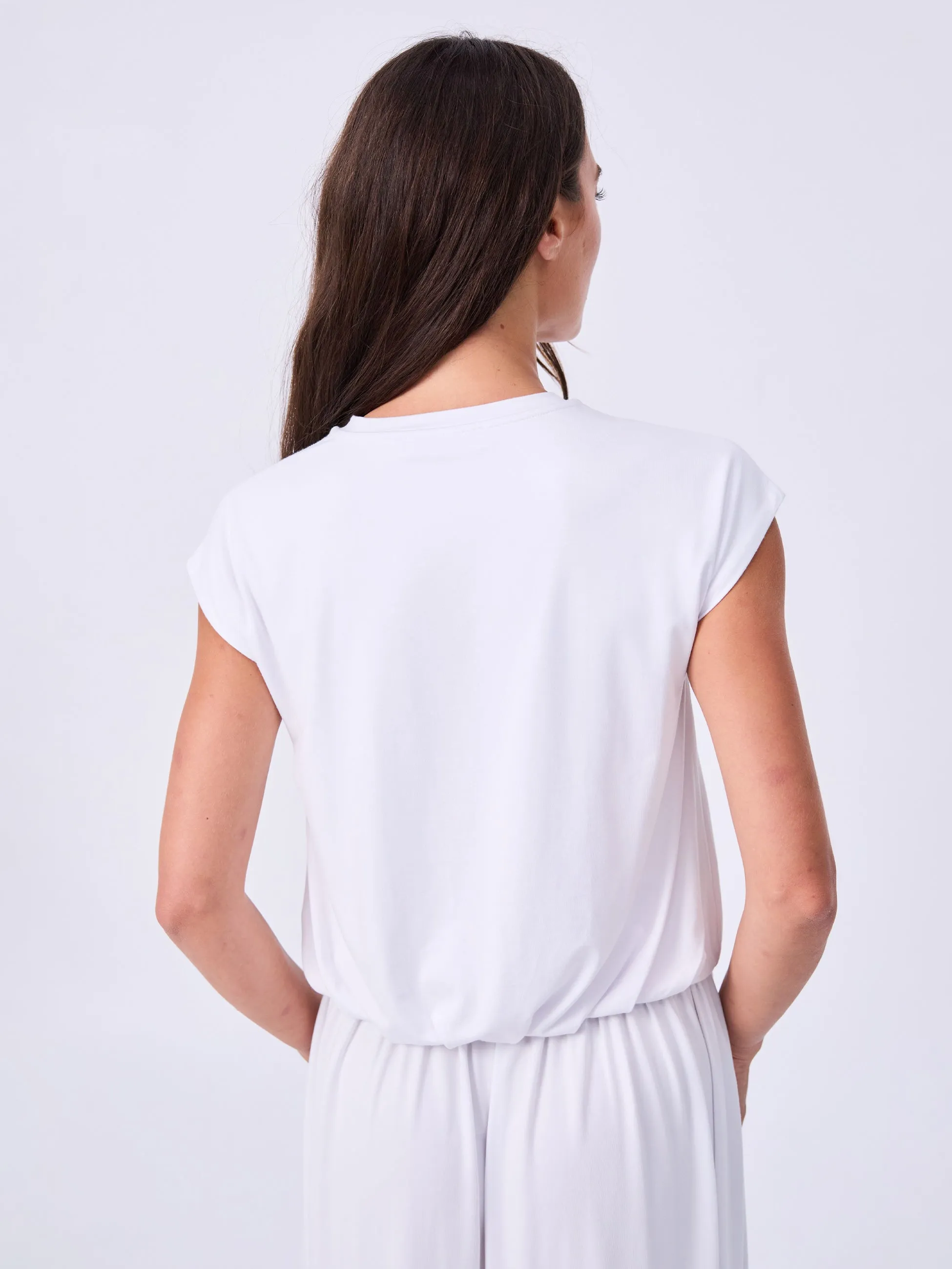 Modal Drift Top - White