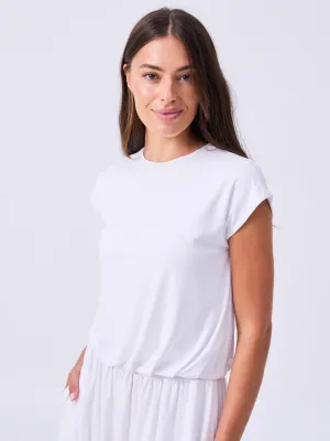 Modal Drift Top - White