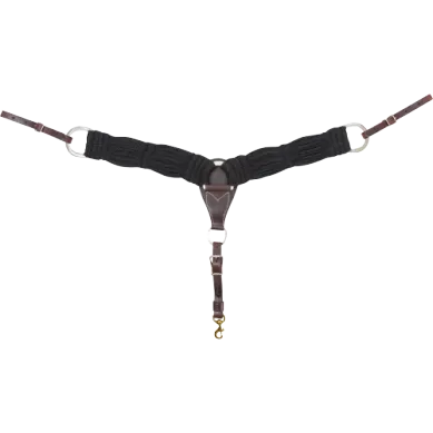 Mohair Breastcollar, 3-inch Black