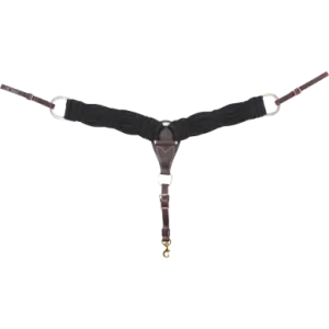 Mohair Breastcollar, 3-inch Black