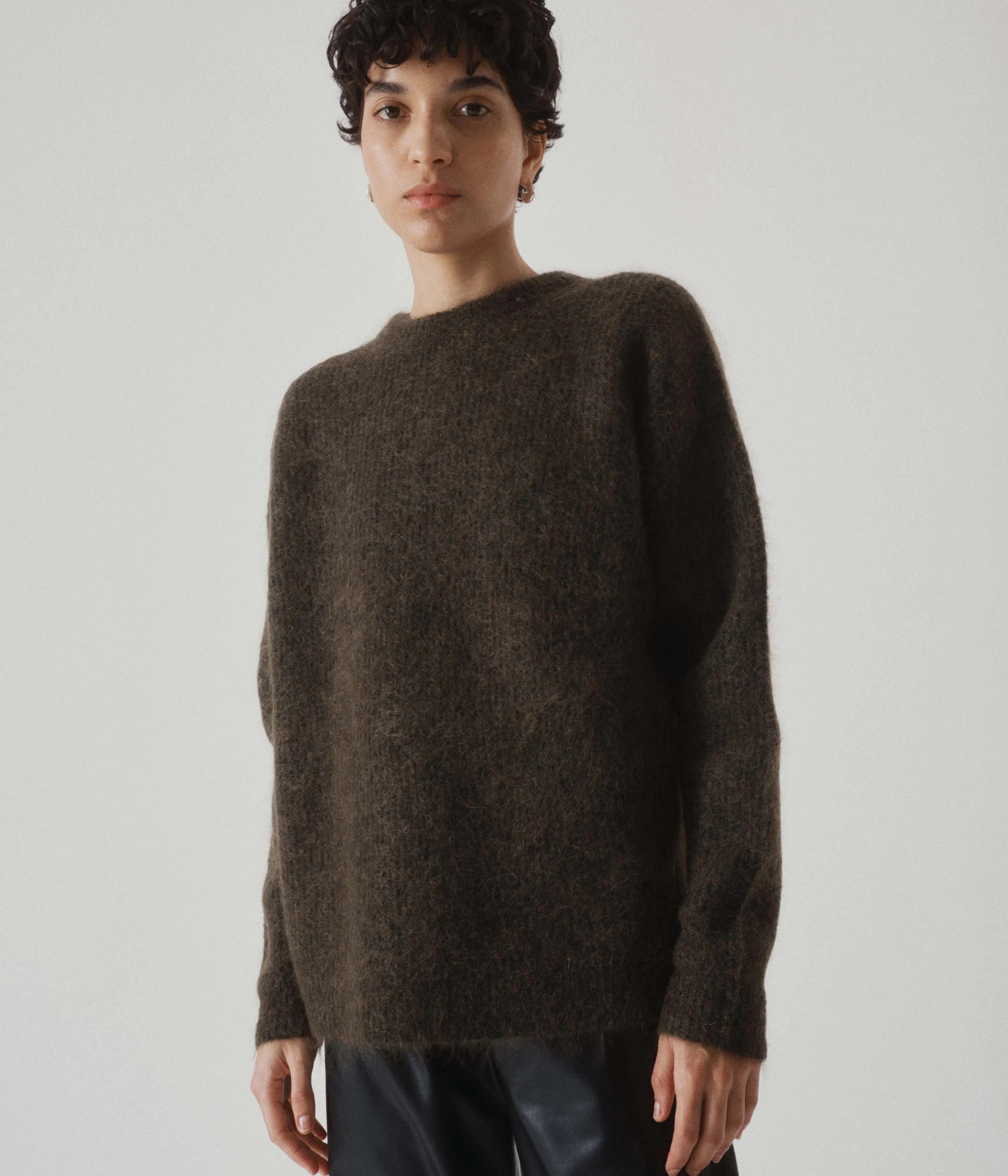 Mohair Sweater in Olive