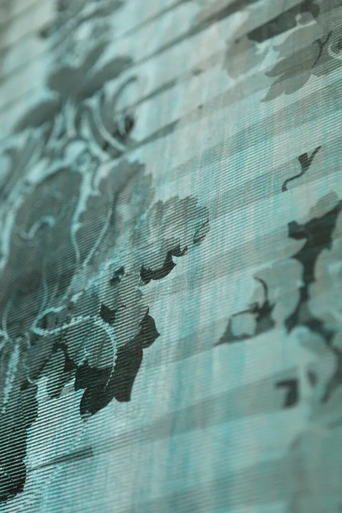 moire damask foil wallpaper