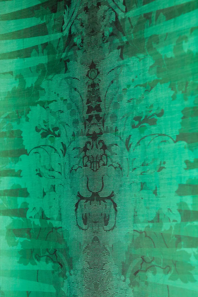 moire damask foil wallpaper