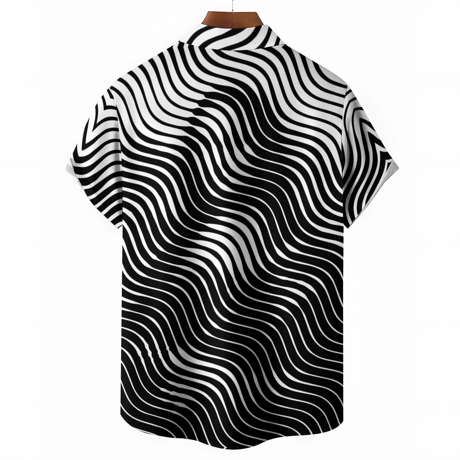Mona Lisa Art Print Casual Short Sleeve Shirt 2404001424