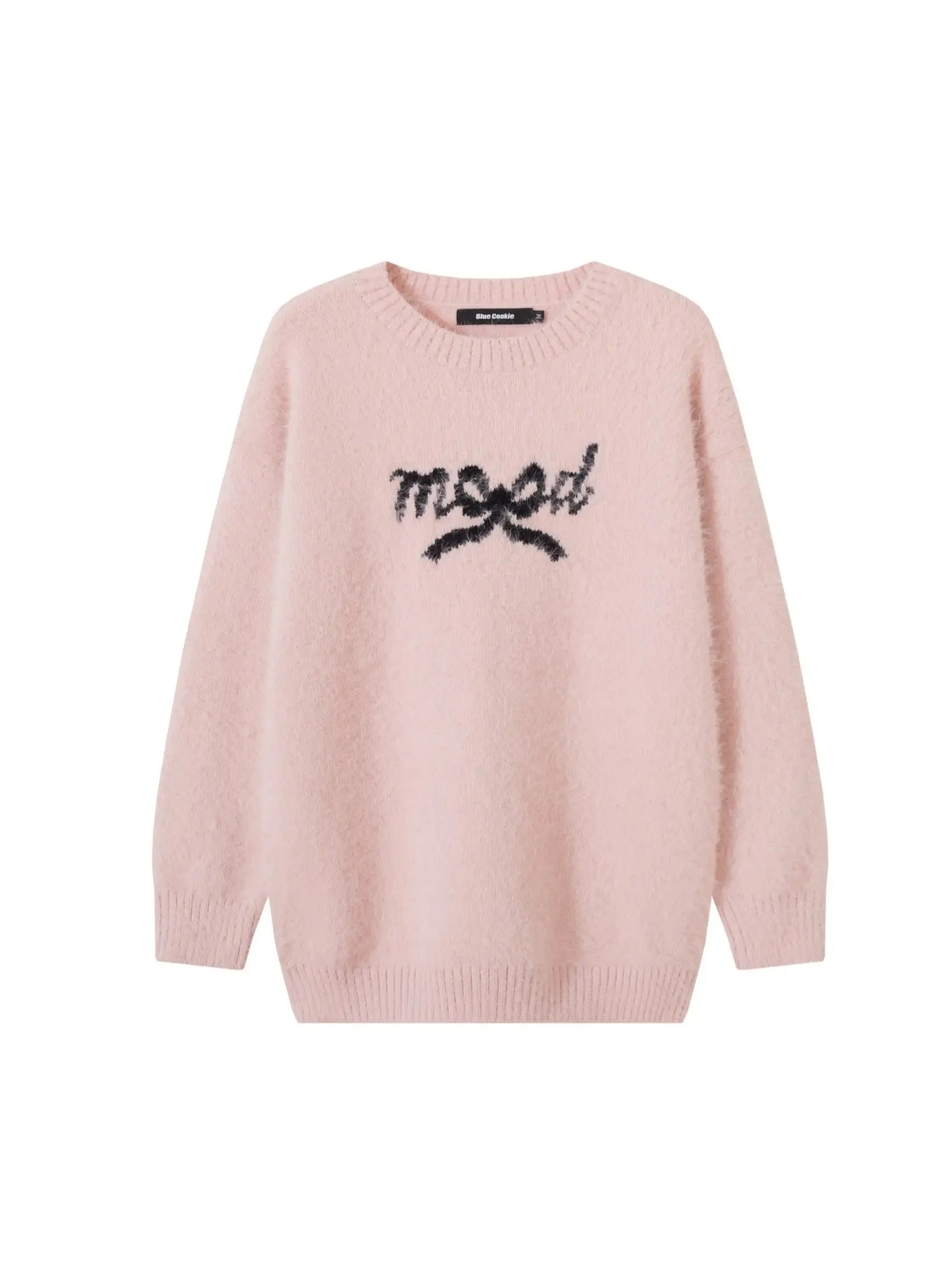 'Mood' Coquette Ribbon Mohair Knitted Sweater