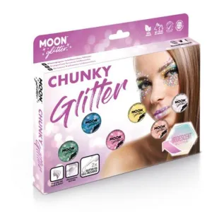 Moon Glitter Iridescent Chunky Glitter, Assorted