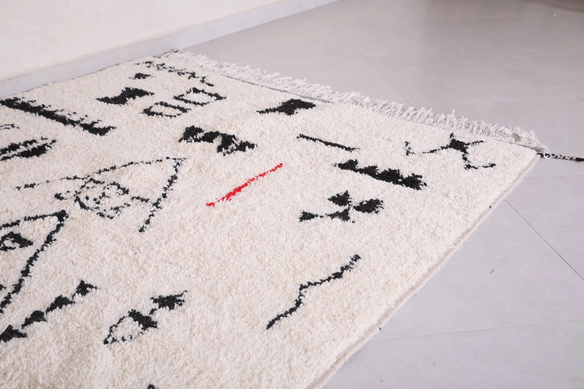 Moroccan Berber Hand Woven Rug - Wool Azilal Rug - Custom Rug