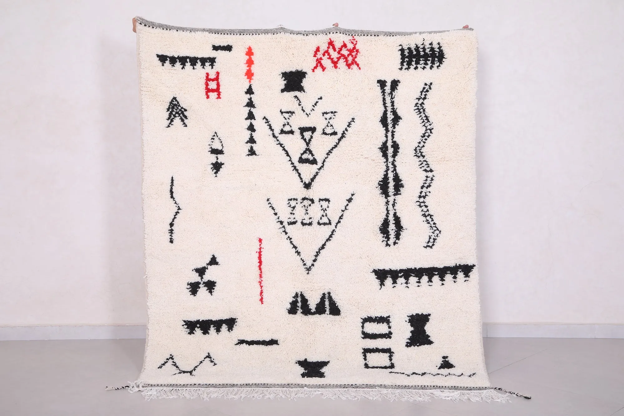 Moroccan Berber Hand Woven Rug - Wool Azilal Rug - Custom Rug